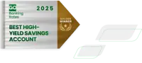 GoBankingRates Best High-Yield Savings Account Gold award badge