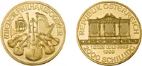 Gold Vienna Philharmonic coin