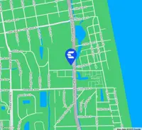 Map indicating location of Jacksonville Beach Financial Center for Google Maps.
