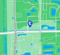 Map indicating location of Daniels Parkway Financial Center for Google Maps.